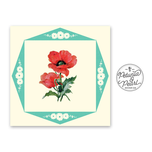 Red Poppy Retro Wall Art · Vintage Style Kitchen Decor · Retro Nostalgic Print · Inspired by Vintage Kitchenware Collectables · Kitschy